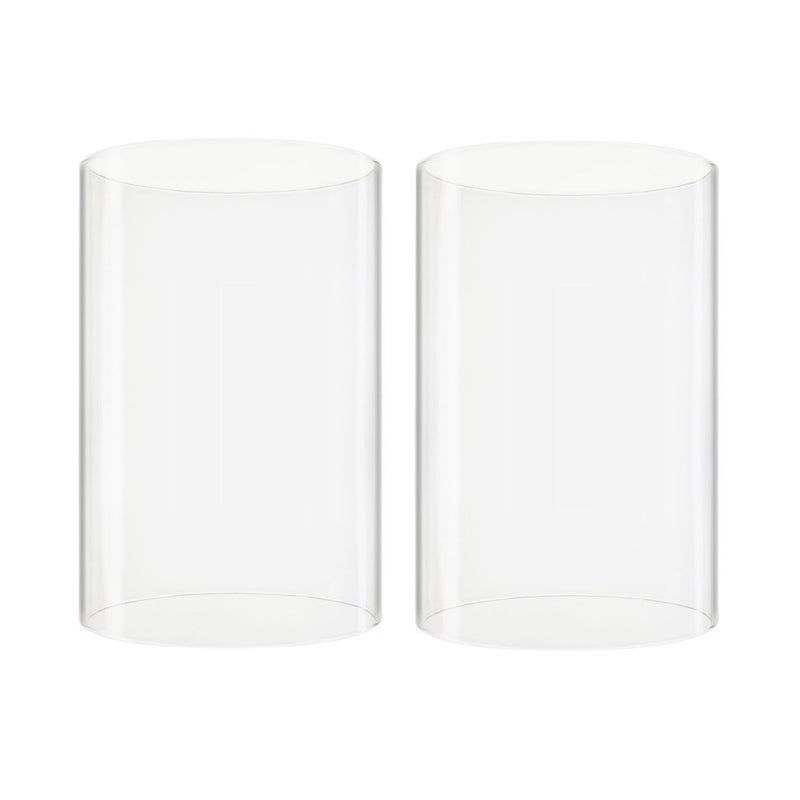 CYS EXCEL حامل شموع زجاجي شفاف مفتوح من CYS EXCEL 2 قطع (ارتفاع: 6" قطر: 4") - Image 1